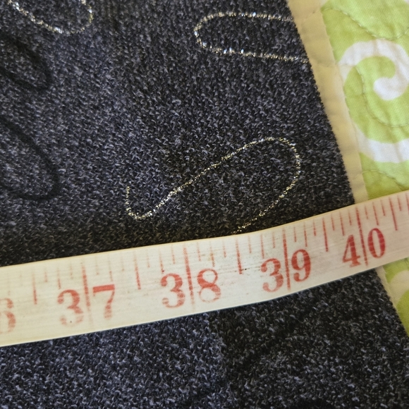 ONE OF A KIND!! HOMEMADE | Elegant Black Patterned Women's Dress, Ptp 20'' to 24 - Picture 4 of 6